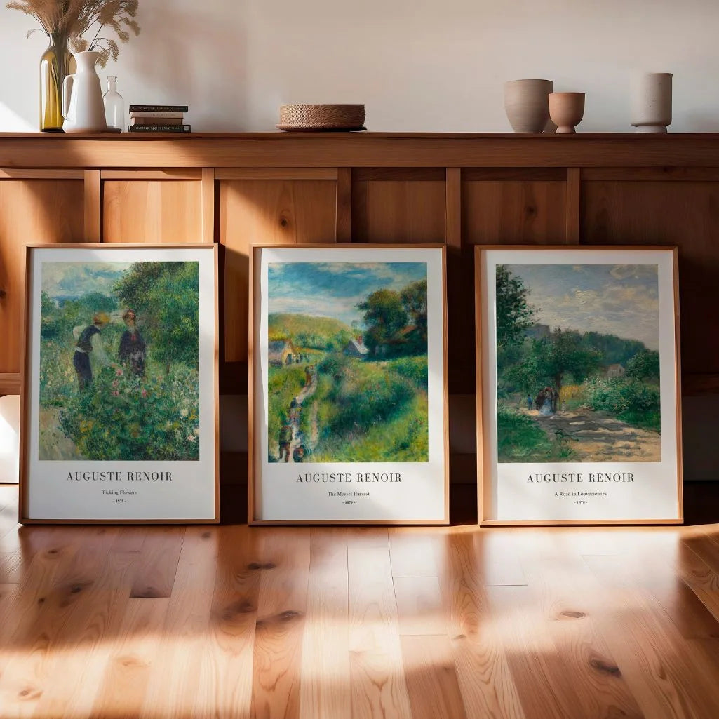 Auguste Renoir Impressionist Scenes – Set of 3 Posters