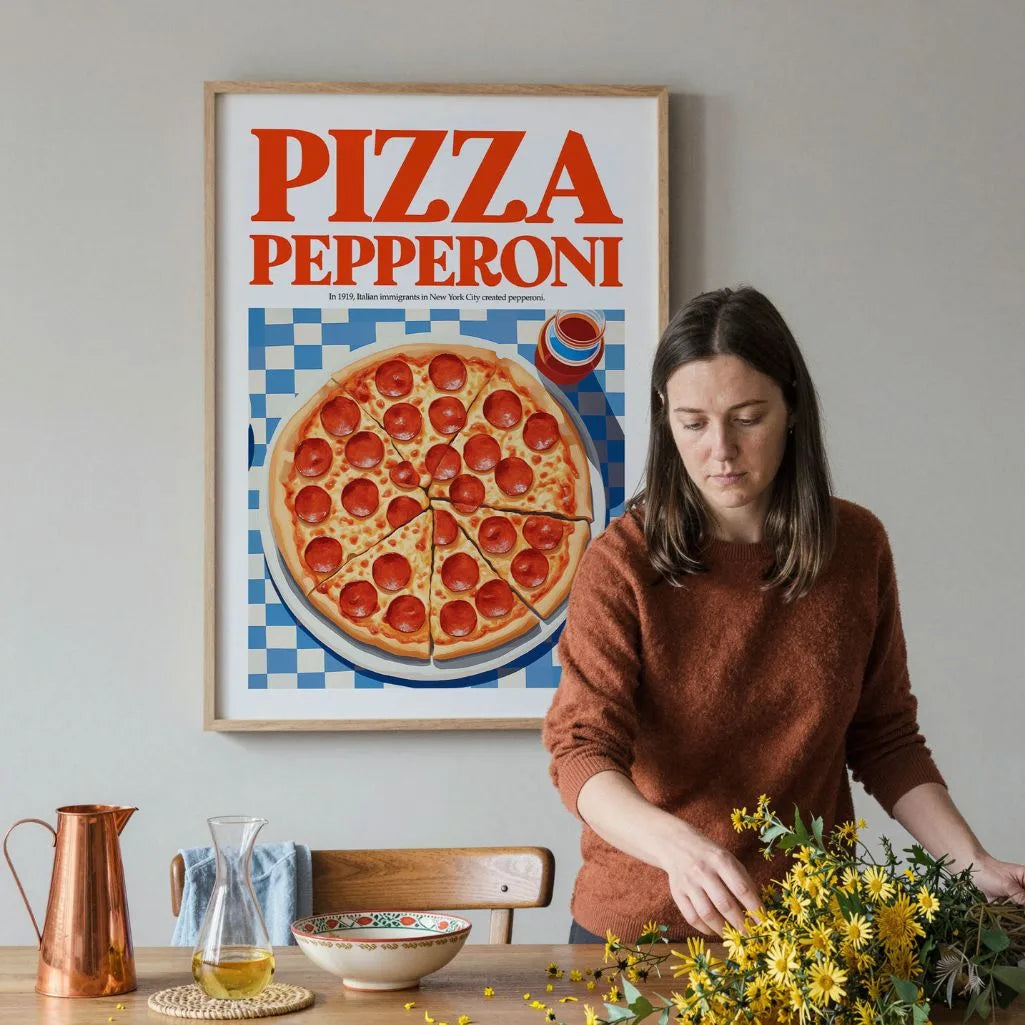 Pepperoni Pizza Poster