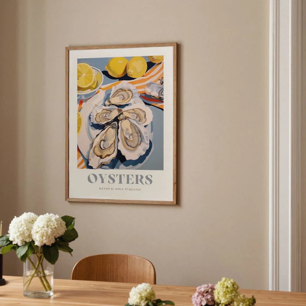 Affiche Huîtres-Agrumes