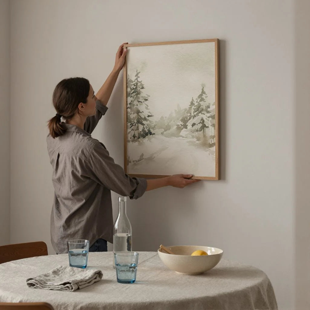 Quiet Winter Forest Poster