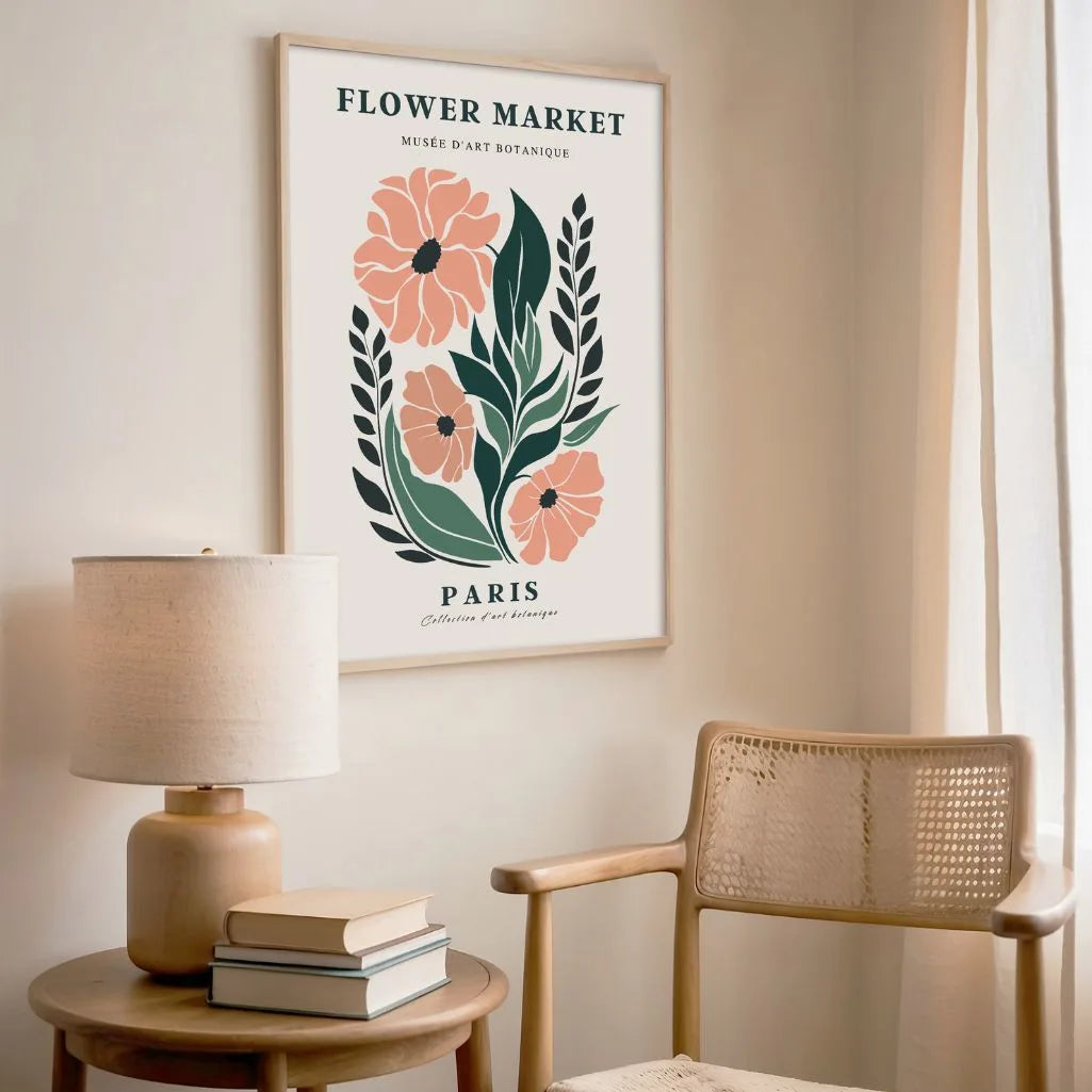 Flower Market Paris Poster