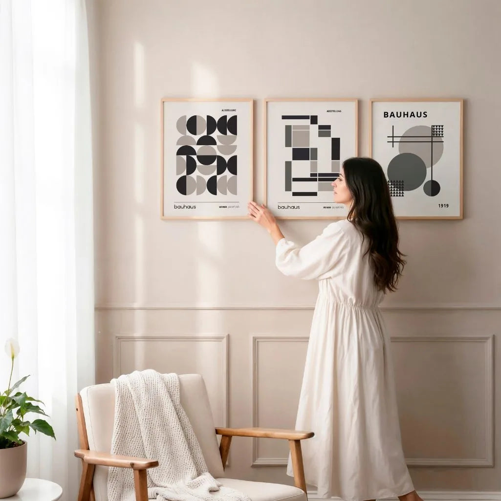 Construction & Balance Bauhaus Poster Set of 3