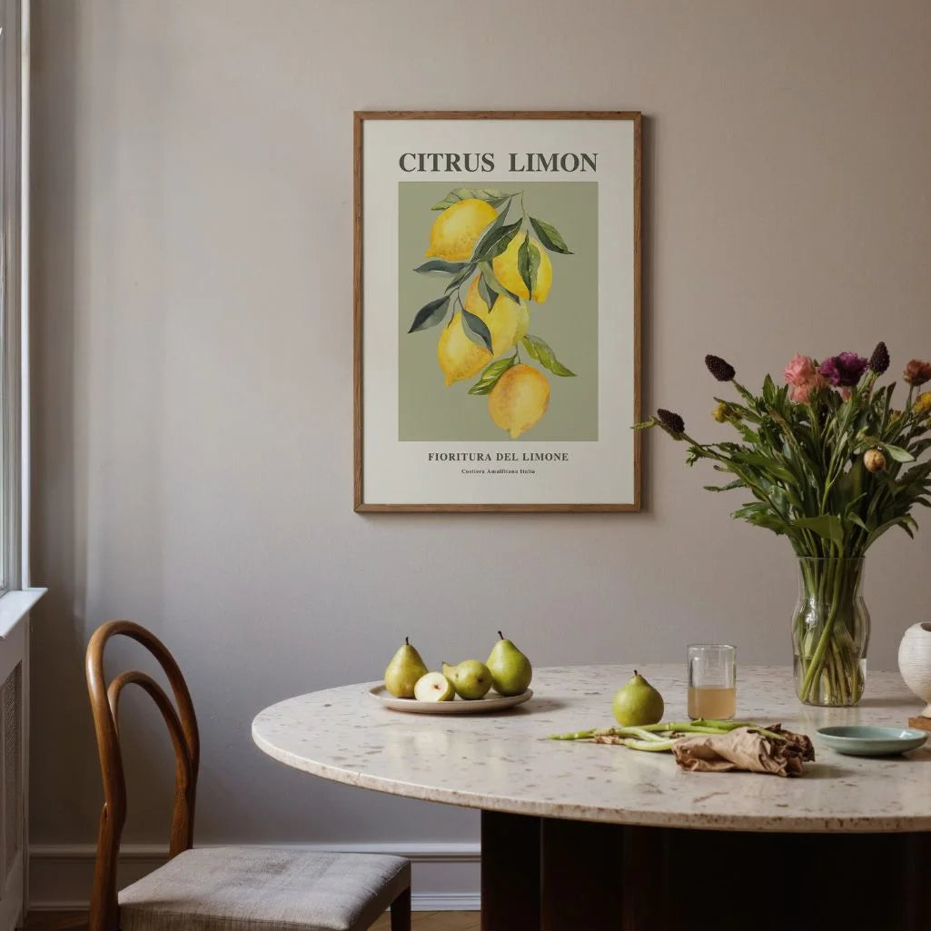 Affiche Branche de Citrons