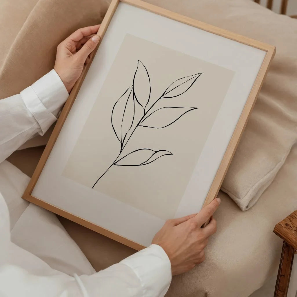 Minimalist Botanical Line Art II Poster