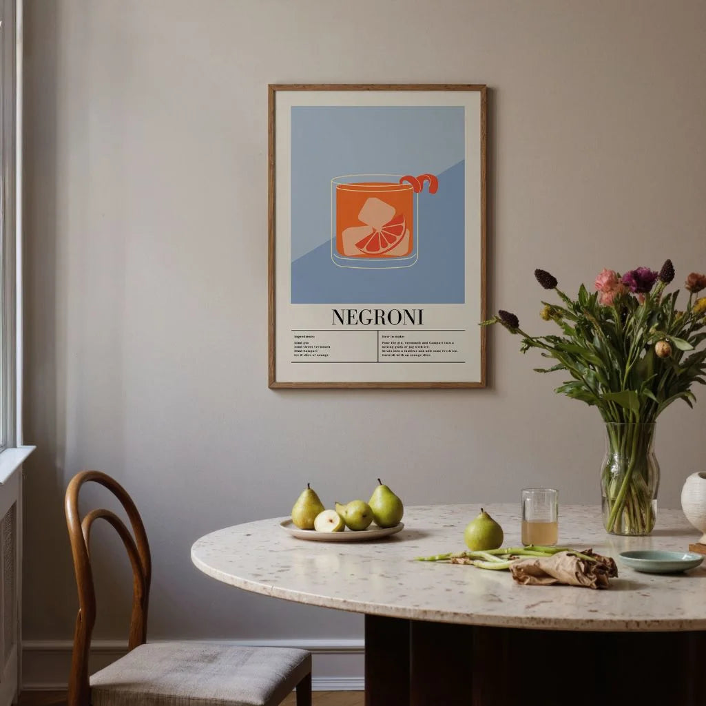 Affiche Cocktail Negroni