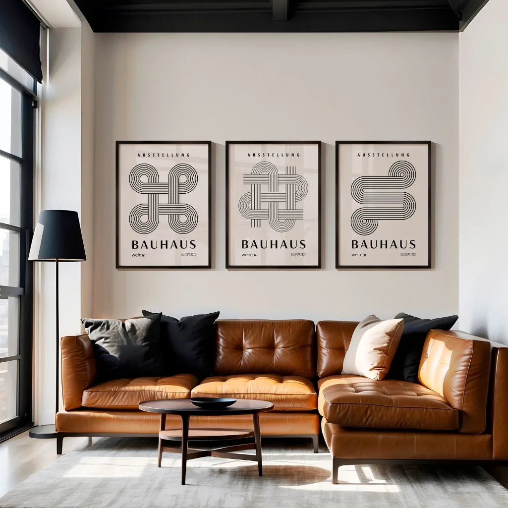 Structure & Balance Bauhaus Poster Set of 3