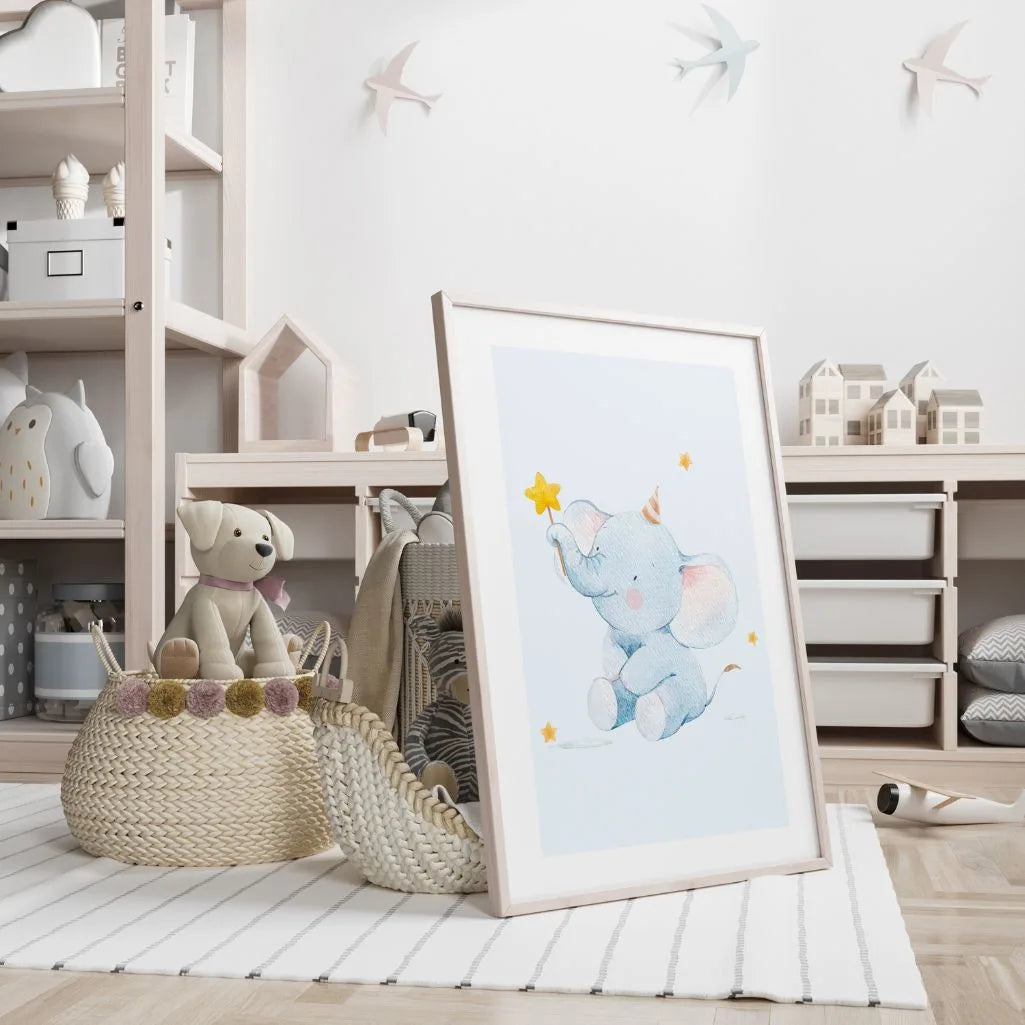 Elephant With A Star Wand Poster