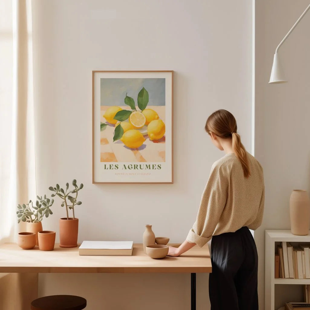 Affiche Citrons Verde Les Agrumes