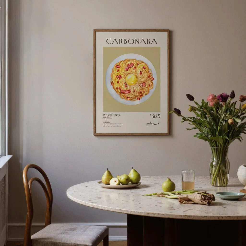 Carbonara Pasta Poster