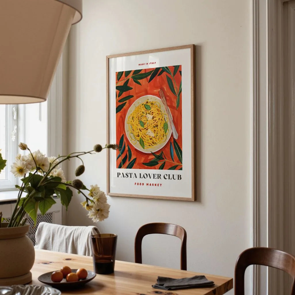 Spaghetti Art Poster