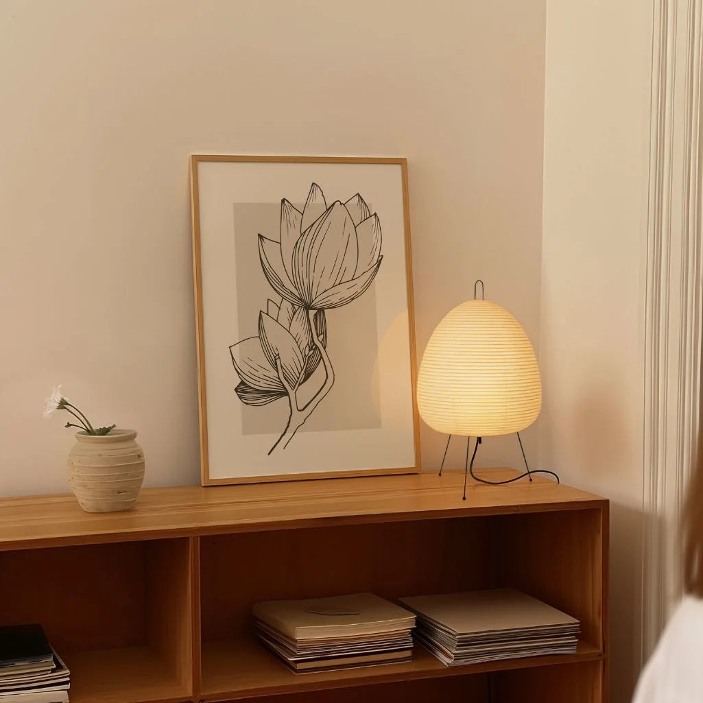 Magnolia Floral Silhouette Poster