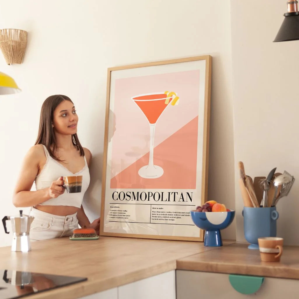 Affiche Cocktail Cosmopolitan