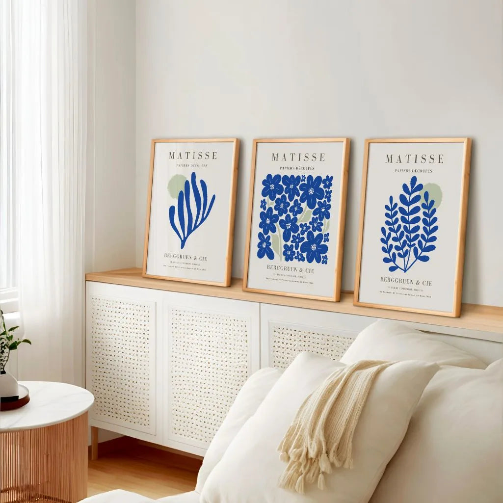 Henri Matisse Blue Green Garden Set of 3 Posters
