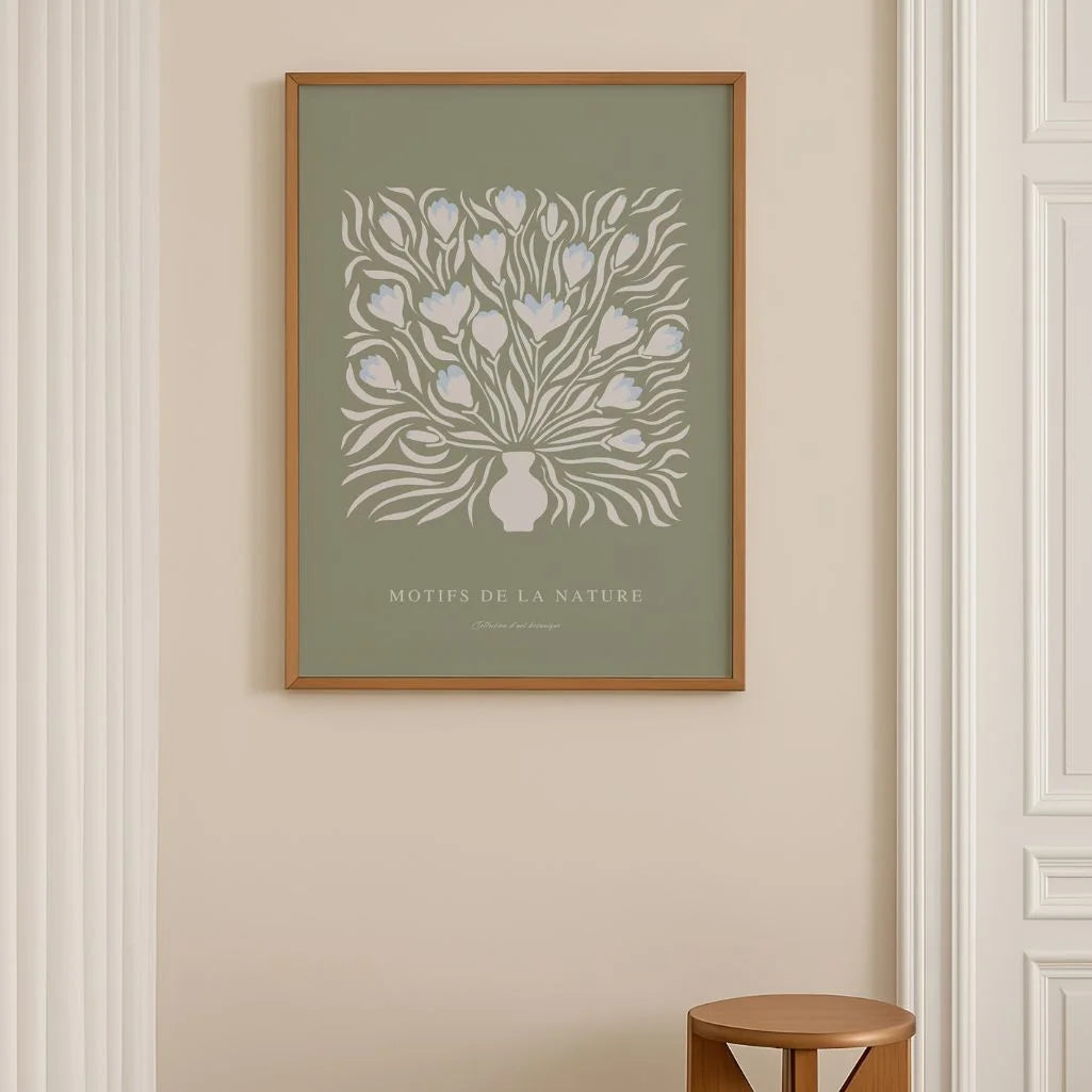 Retro Bouquet in a Vase Poster