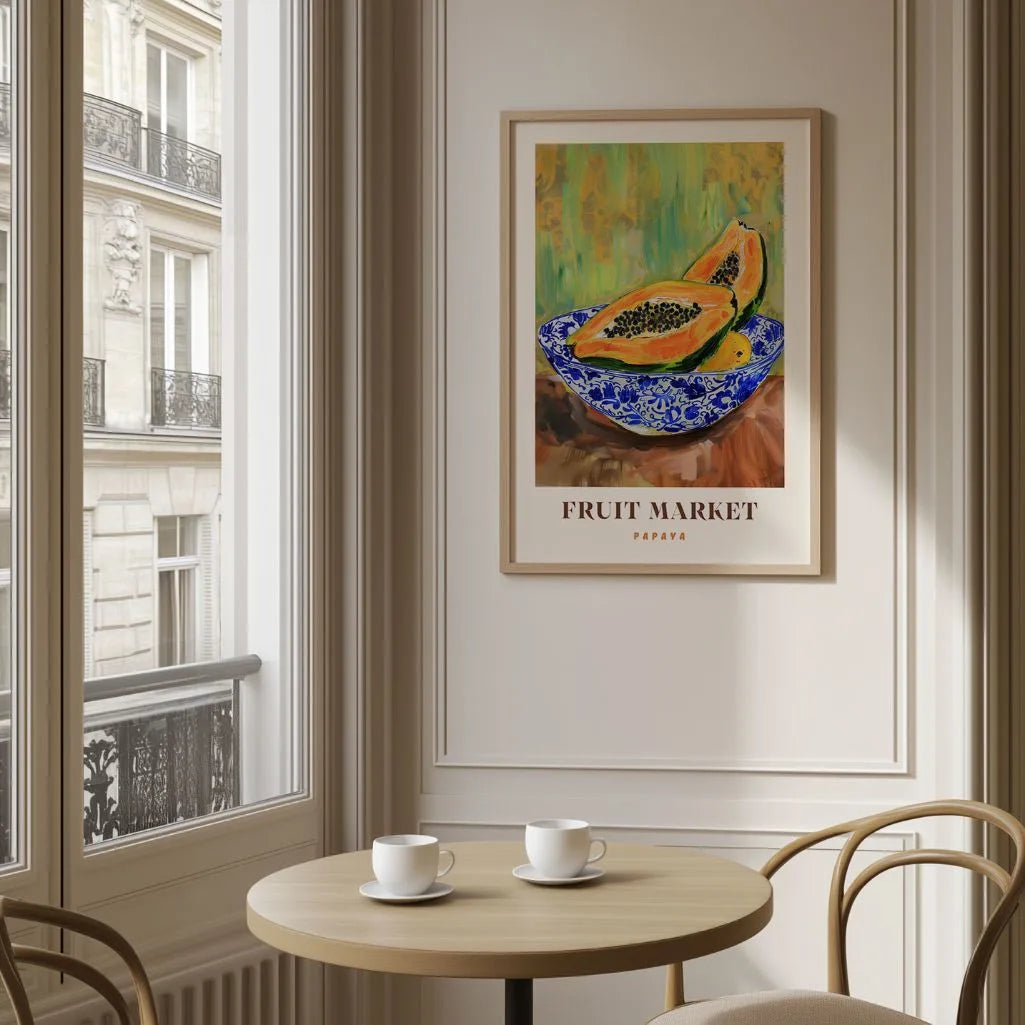 Papaya in a Bowl Poster
