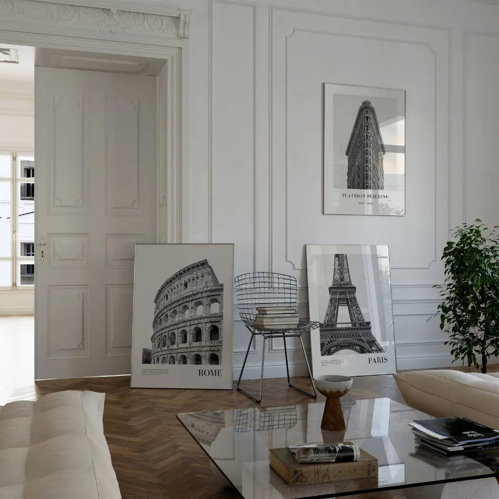 Black & White City Prints – Iconic Architecture Set of 3