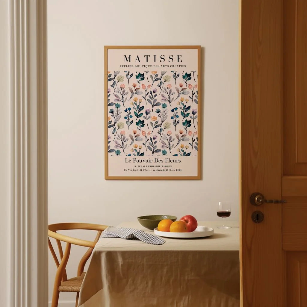 Matisse Pastel Flowers Poster