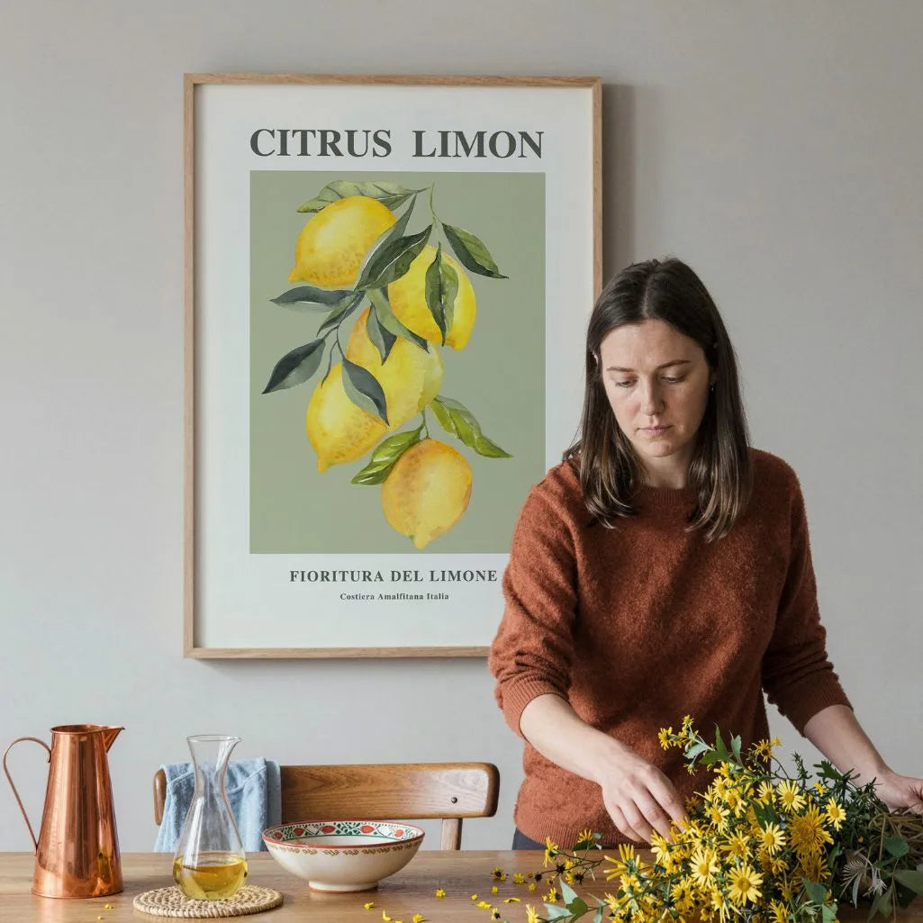 Affiche Branche de Citrons