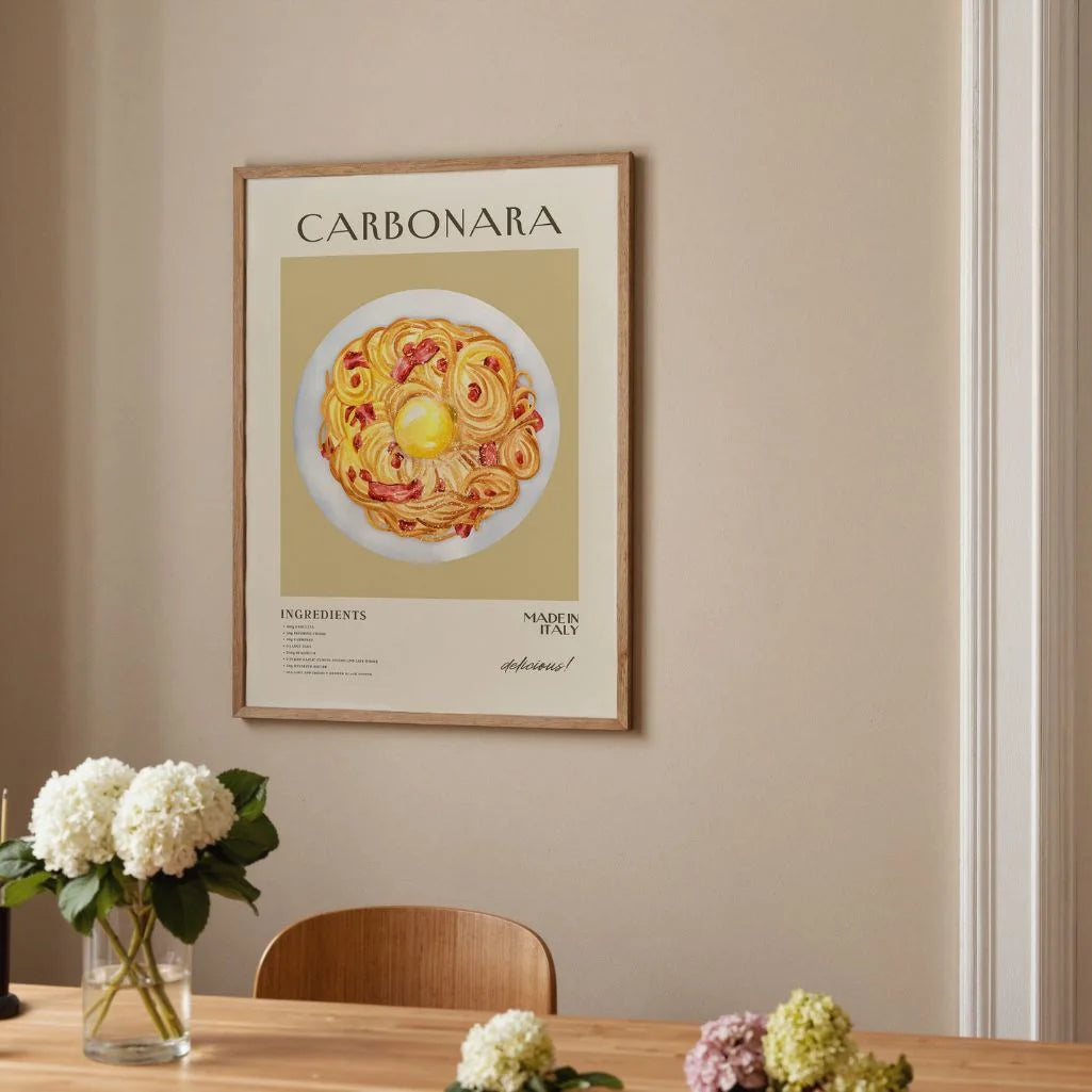 Carbonara Pasta Poster