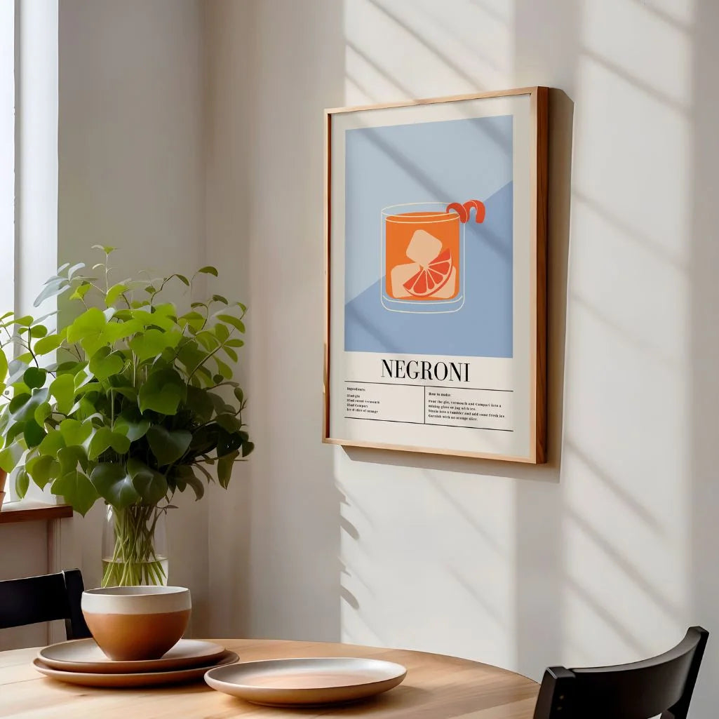 Affiche Cocktail Negroni