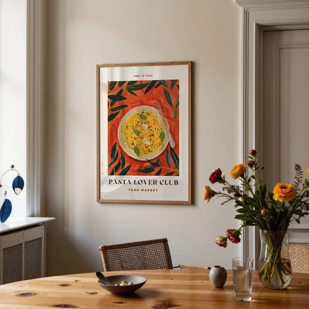 Spaghetti Art Poster