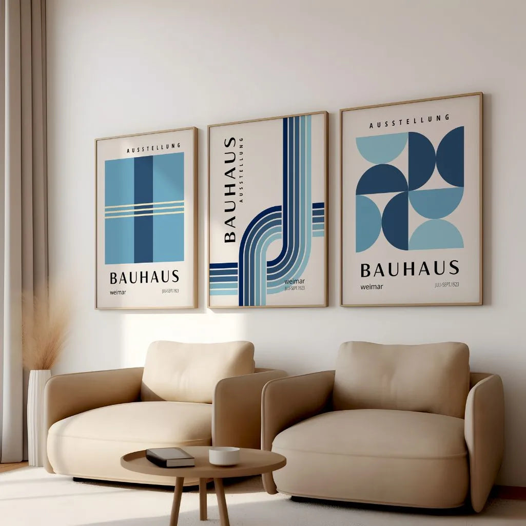 Bauhaus Weimar Rhythm – Lot de 3 affiches