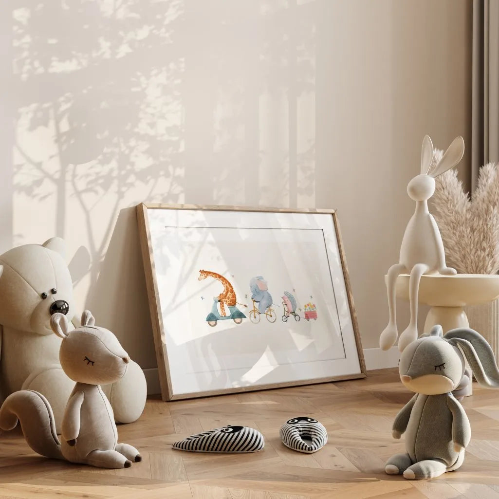 Animals on a Ride Poster