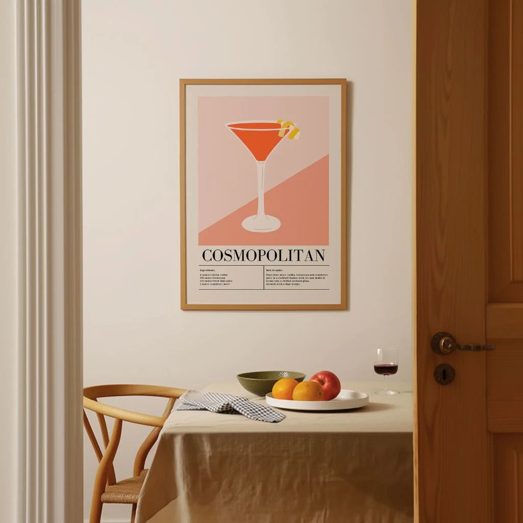Affiche Cocktail Cosmopolitan