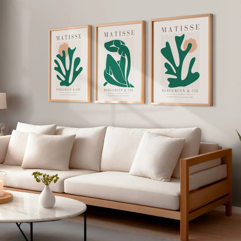Henri Matisse Nu Vert – Set of 3 Posters