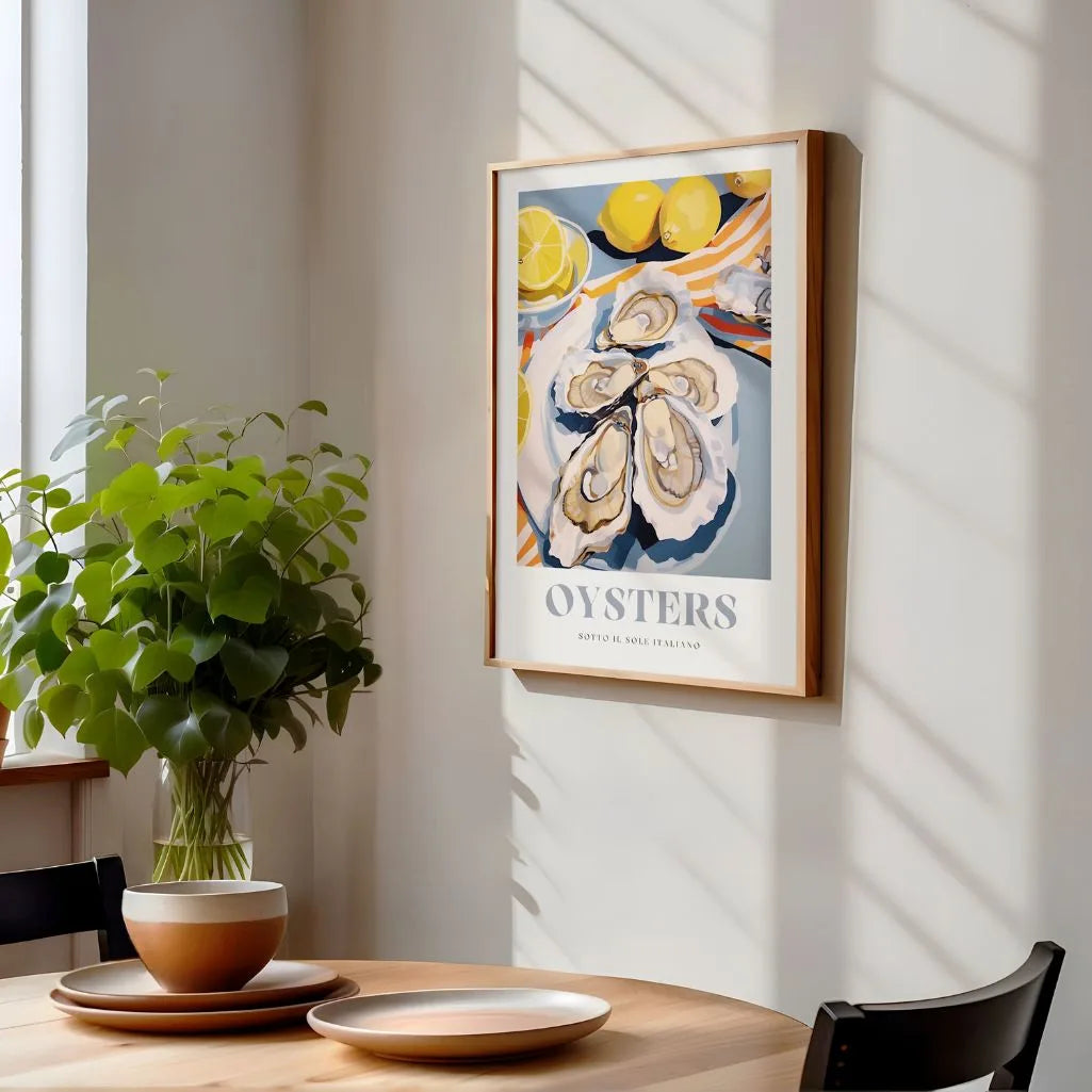 Affiche Huîtres-Agrumes