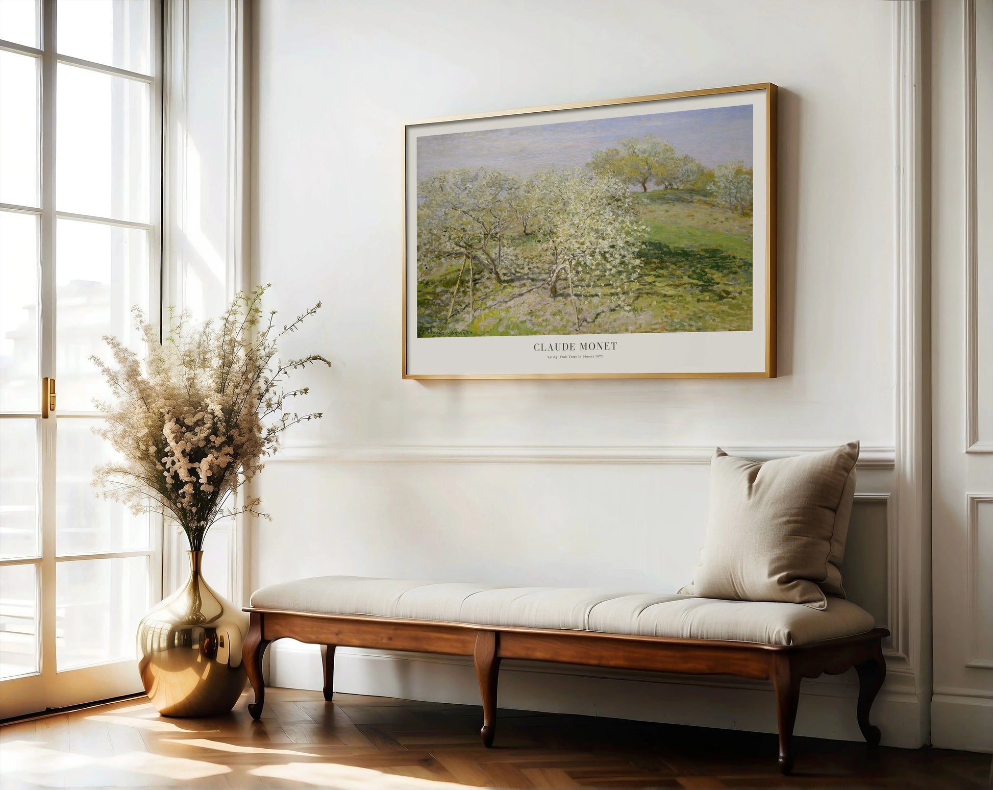 Claude Monet – Printemps (Arbres fruitiers en fleurs) Affiche