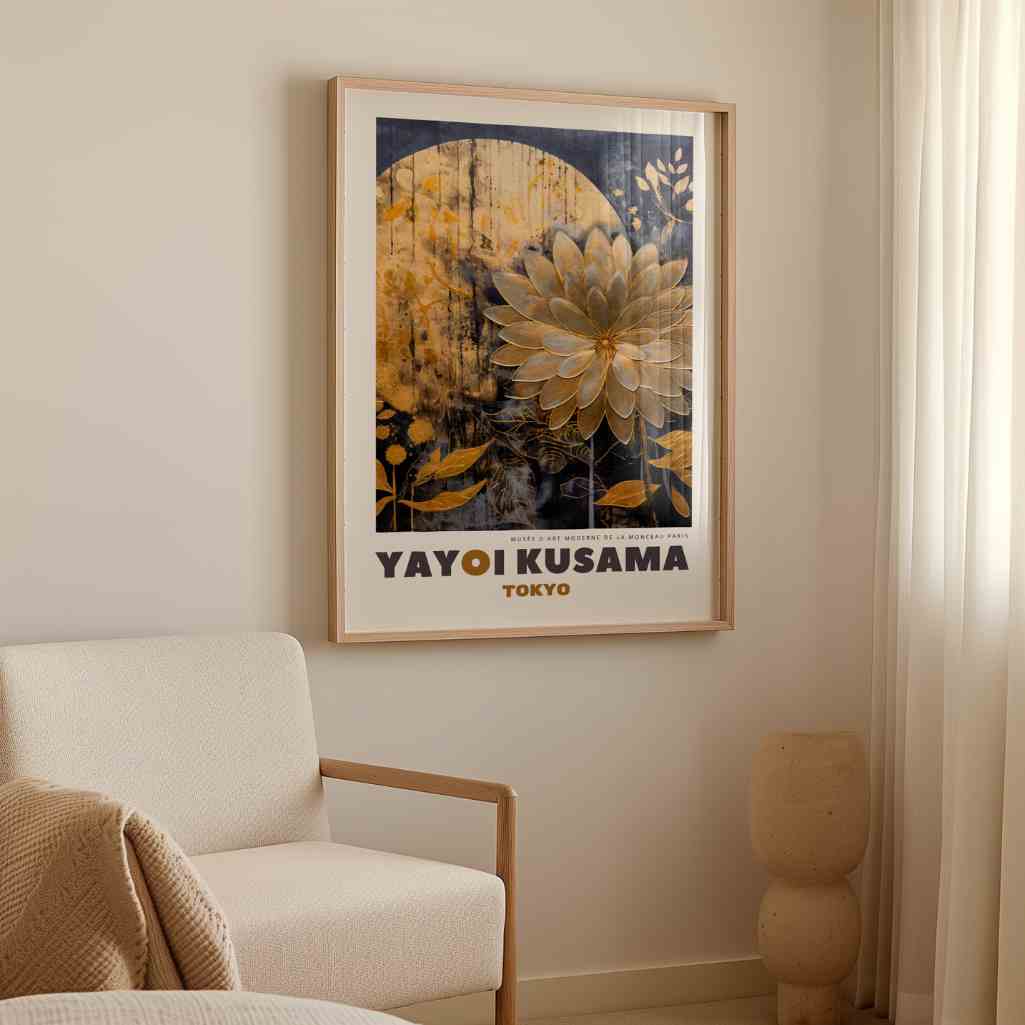 Yayoi Kusama Golden Accent Poster