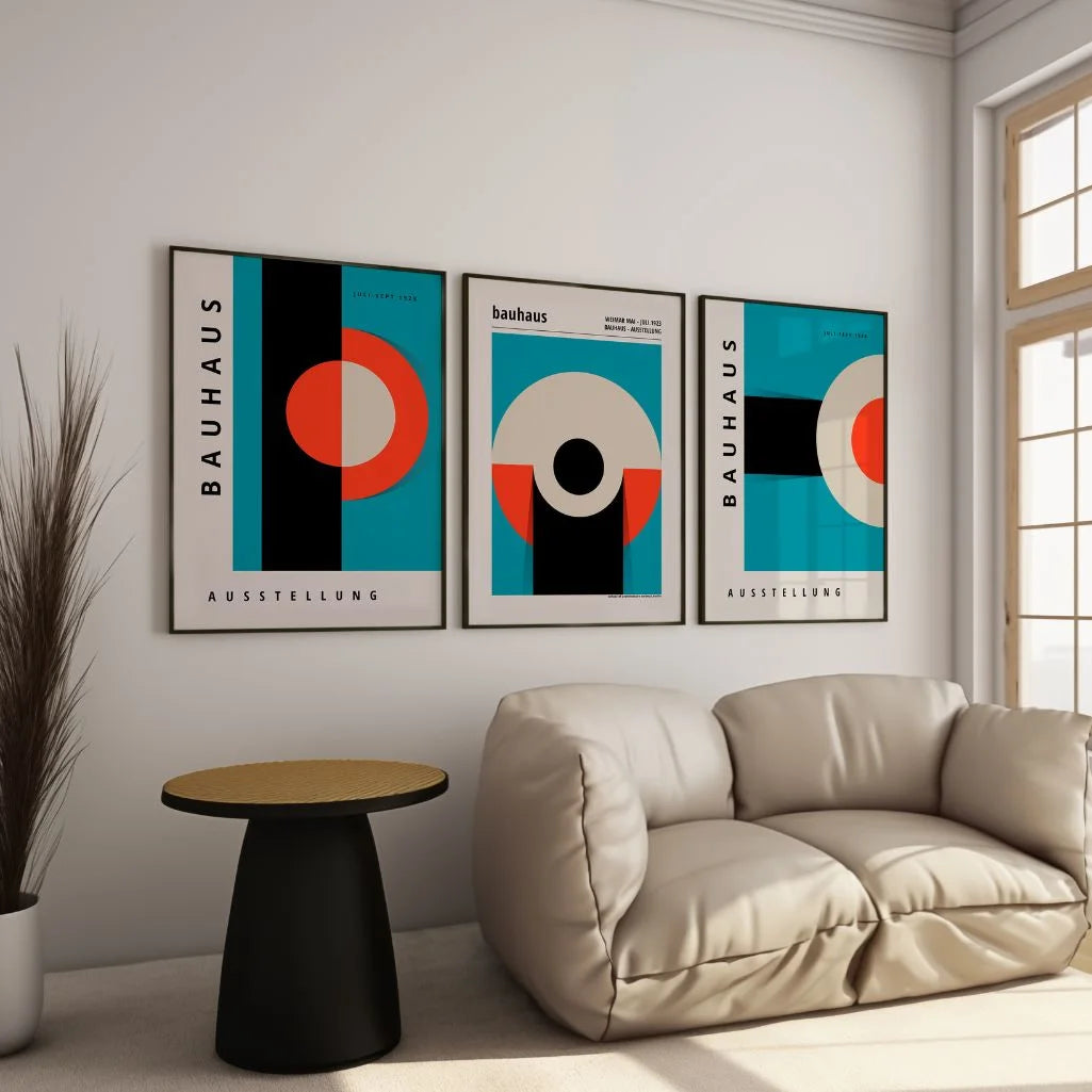 Set de 3 Affiches Bauhaus