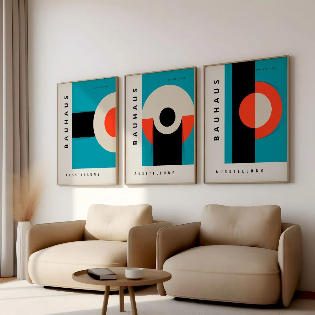 Set de 3 Affiches Bauhaus
