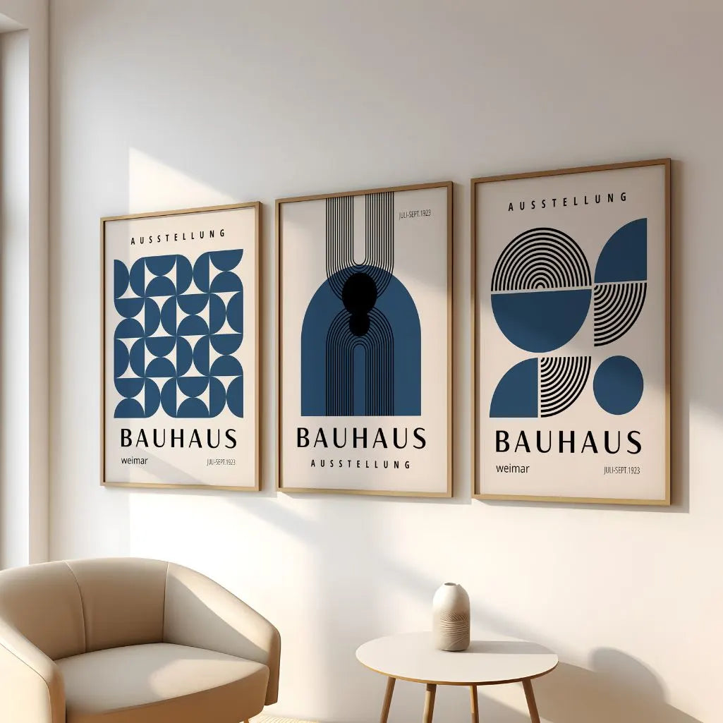 Set de 3 Affiches Bauhaus