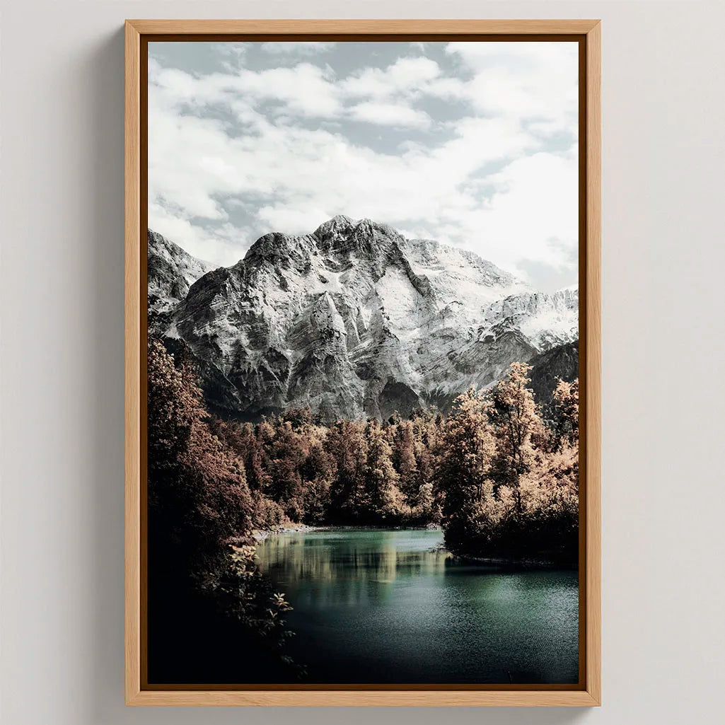 Framed Canvas Print Mountain Strength