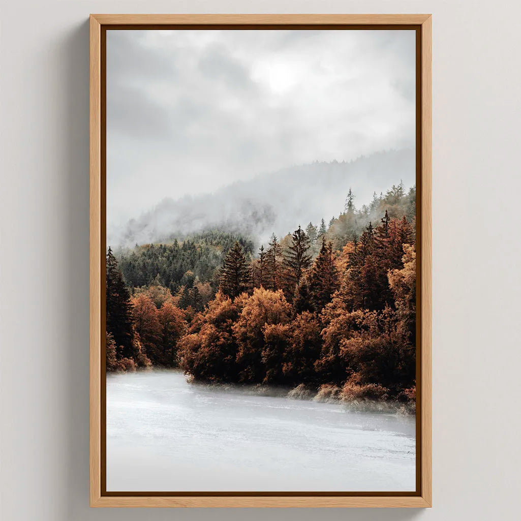 Framed Canvas Print Forest Silence