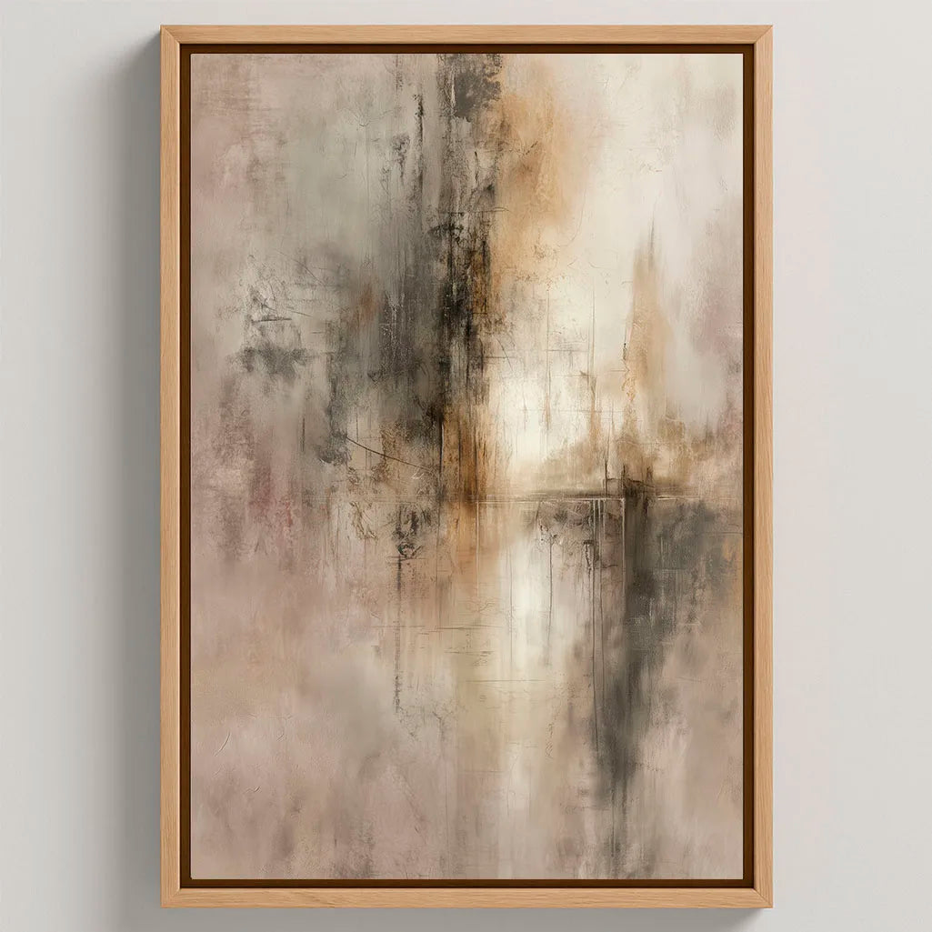 Toile encadrée Beige Matière
