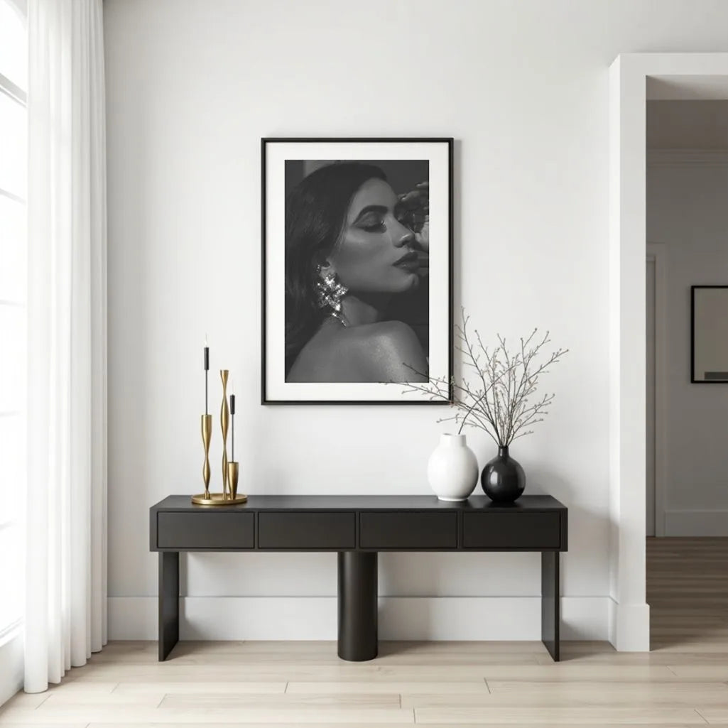 editorial portrait poster gallery wall