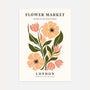 flower market london floral composition poster botanical wall art