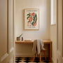 flower market new york poster kitchen wall decor floral