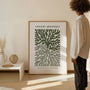 green coral abstract poster bedroom minimal wall art