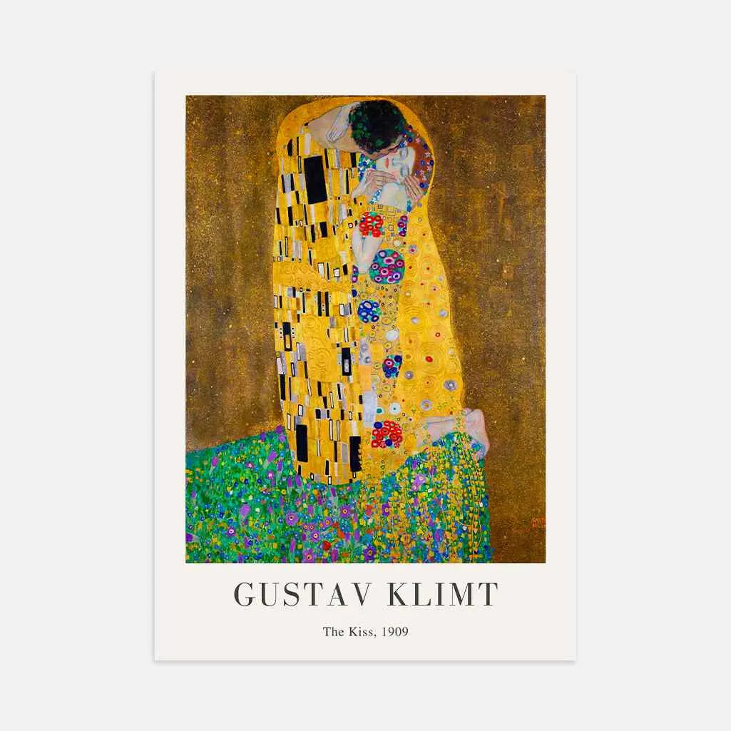 Gustav Klimt The Kiss Poster