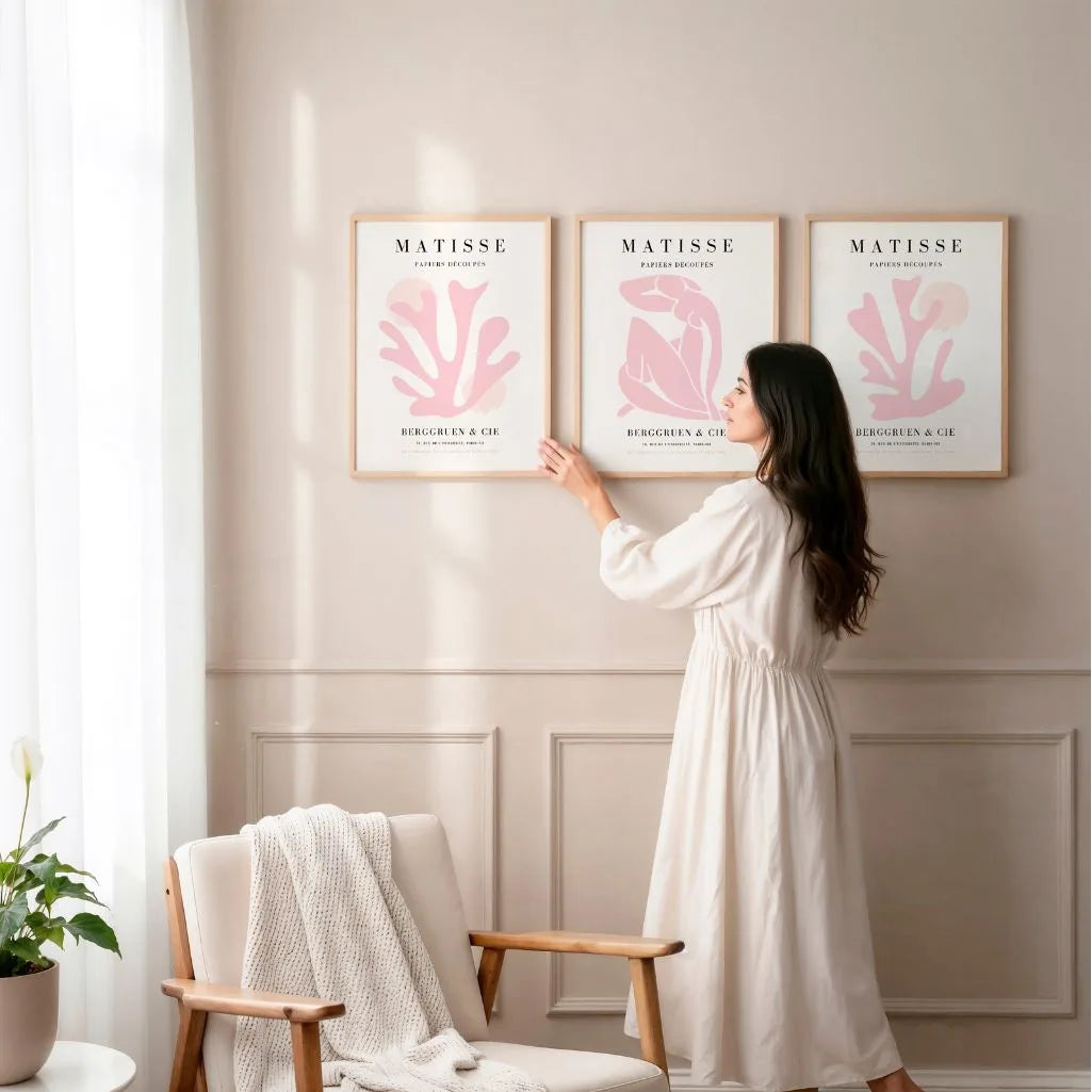 henri matisse pastel pink posters bedroom decor
