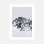 icy mountain poster alpine peak wall art