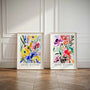 matisse floral watercolor poster living room decor
