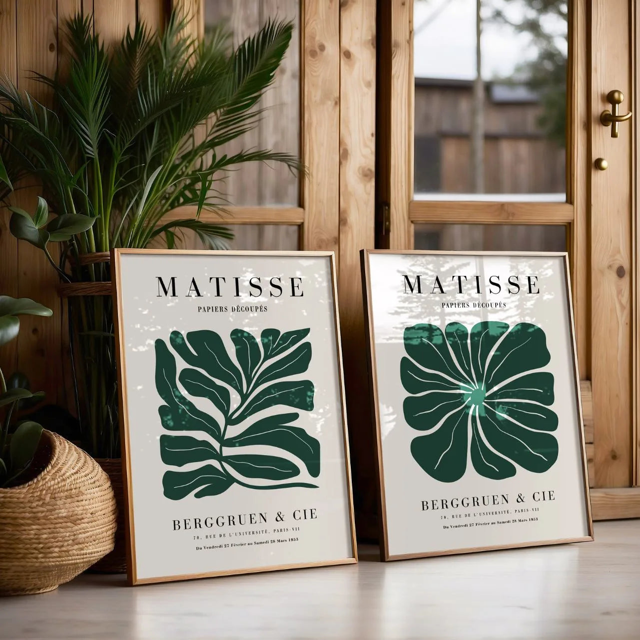 matisse green botanical poster set living room gallery wall