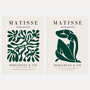 matisse green cut out poster set of 2 modern abstract wall art