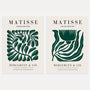 matisse green elegant compositions poster set of 2 wall art
