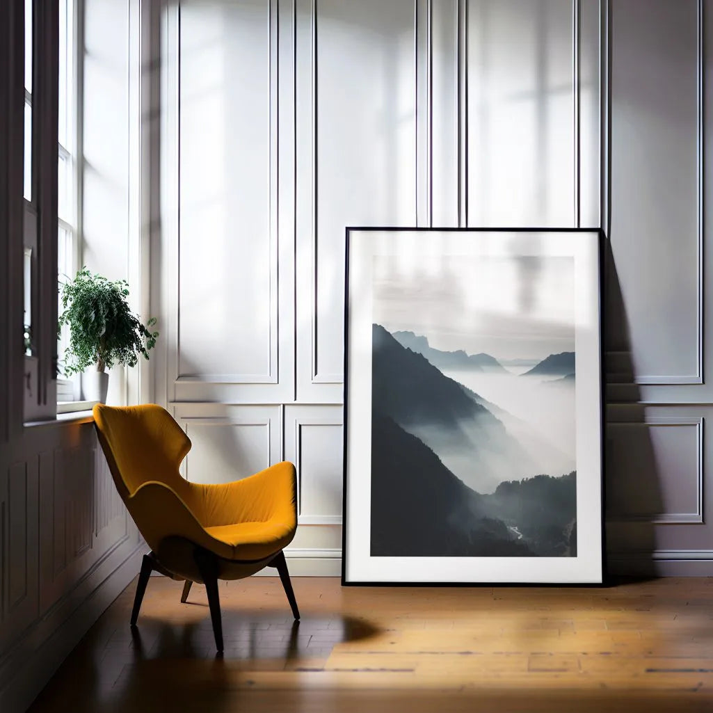 misty valley poster gallery wall nature decor